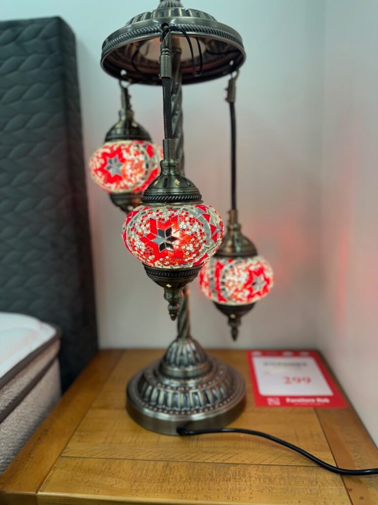 Turkish Mosaic Lamp 3 Globe