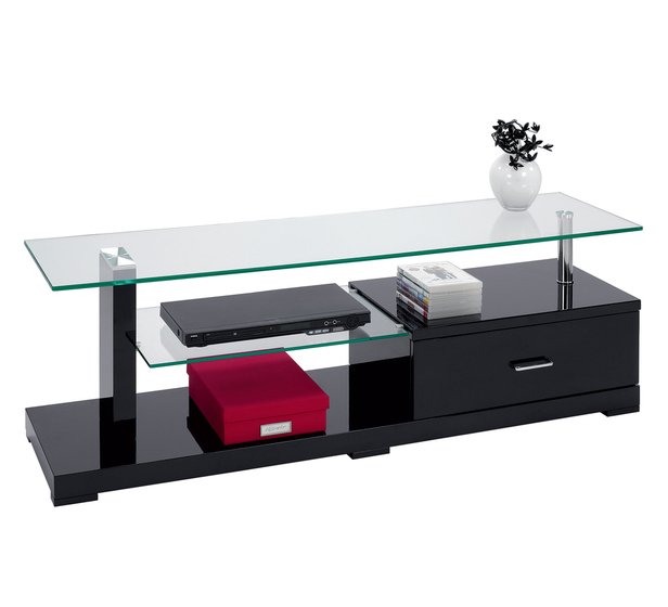 Glass TV Unit (Black)