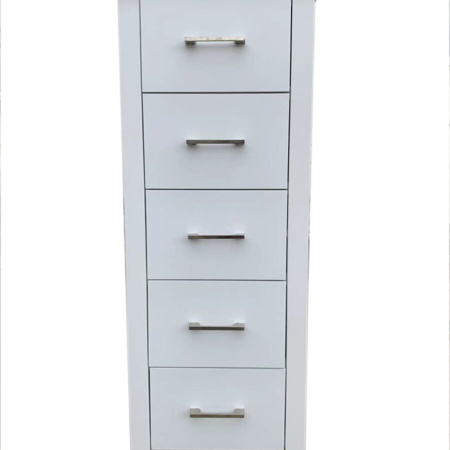 White Tina 5 Drw Slimboy