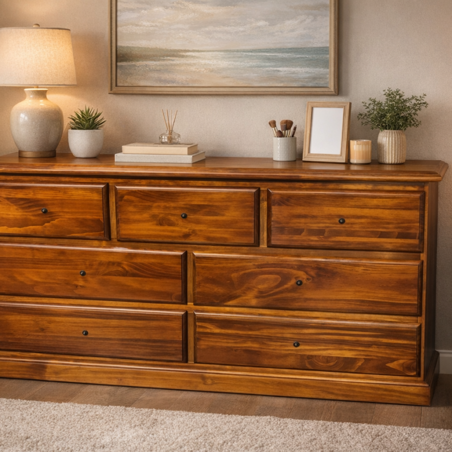 Susie 7 Drw Dresser With Mirror