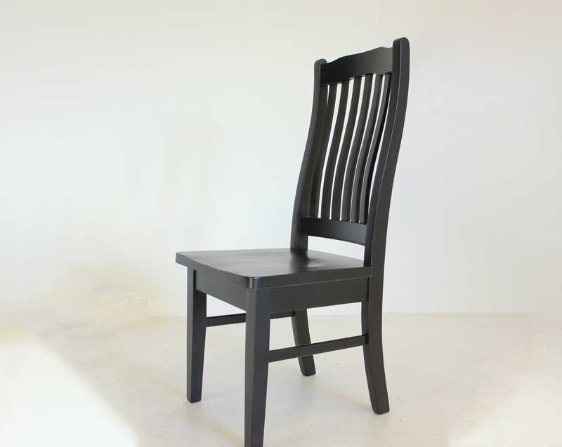 Pine Dining Chair - Black