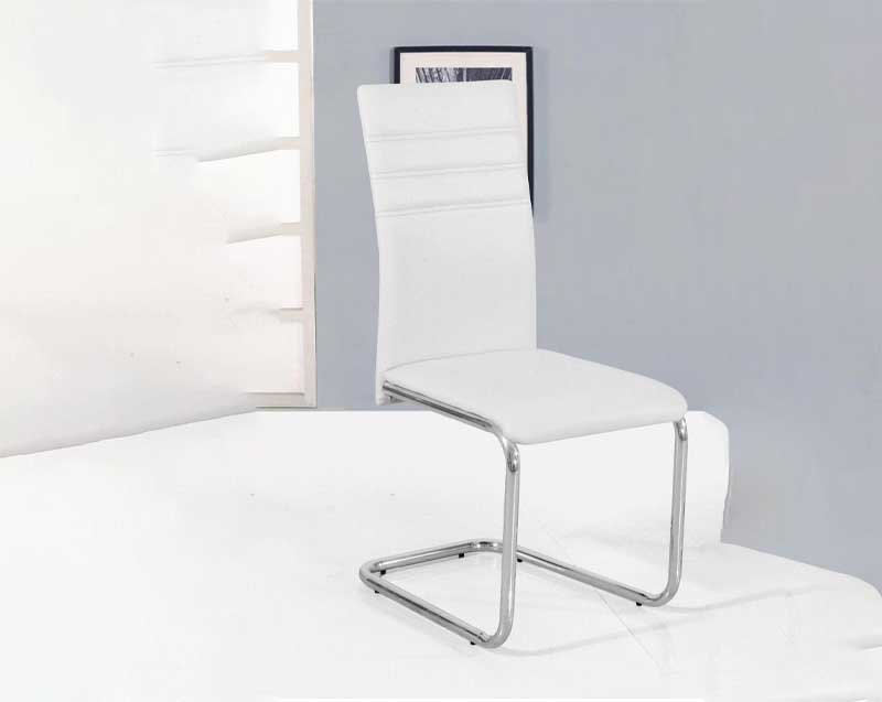 Bessie Dining Chair - White (Metal Frame)