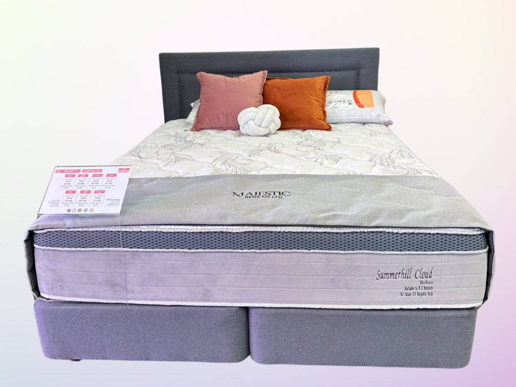Summerhill Cloud Mattress and Base NZ Made