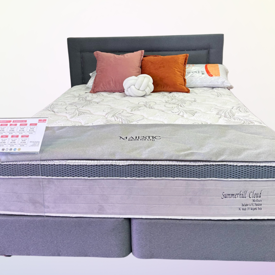 Summerhill Cloud Mattress and Base NZ Made
